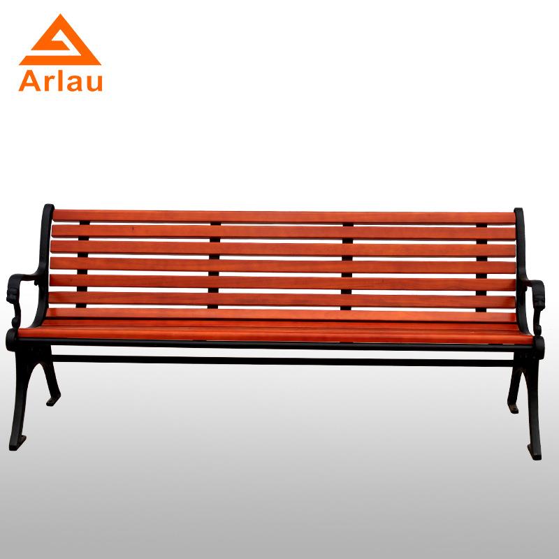 厂家直销户外休闲公园椅子铸铁脚靠背长椅园林广场排椅