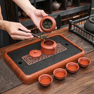 2024新款 紫砂茶具套装 复古泡茶壶盖碗杯家用客厅礼品轻奢功夫整套