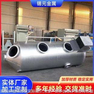 不锈钢喷淋塔加工316全自动空气净化处理设备2205小型烟气喷淋塔