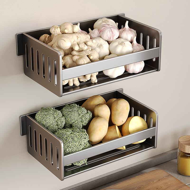 采购产品洋葱，姜和大蒜存储盒，姜和大蒜存储架，厨房大蒜壁挂式