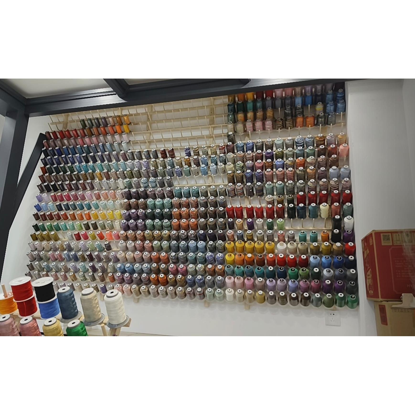 线 线材收纳层架墙上展示架玉线 线缝纫线 线架