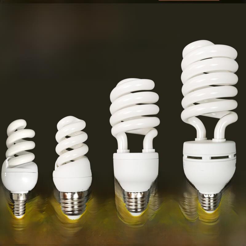 买9赠1家用螺旋节能灯泡E27螺丝5W9W15W26W36W65W85W200W白黄灯