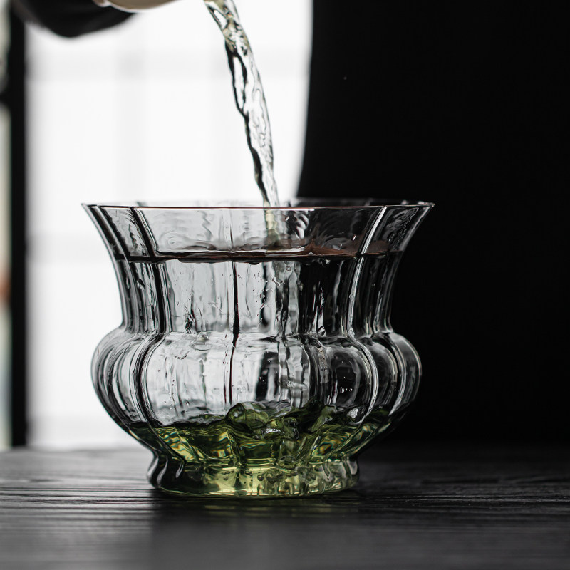 玻璃建水大容量茶桌废水茶缸茶渣桶大号储水壶承水T盂茶洗茶道配