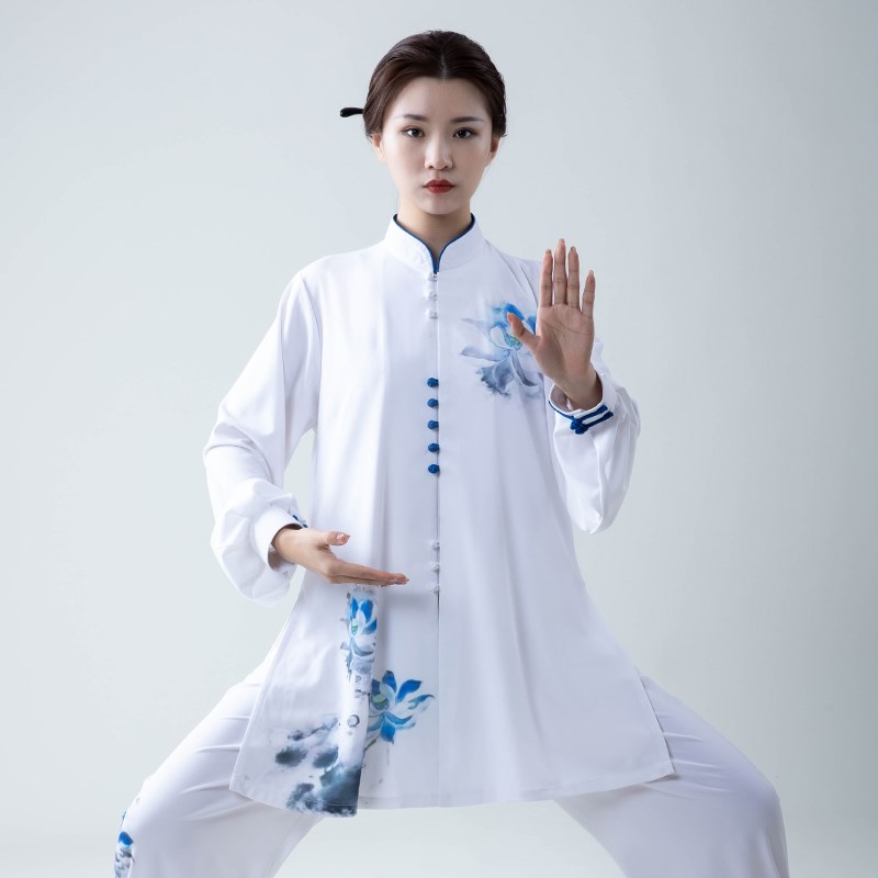 太极服男女新款春秋季春款太极拳练功服装武术服表演服训练服套装