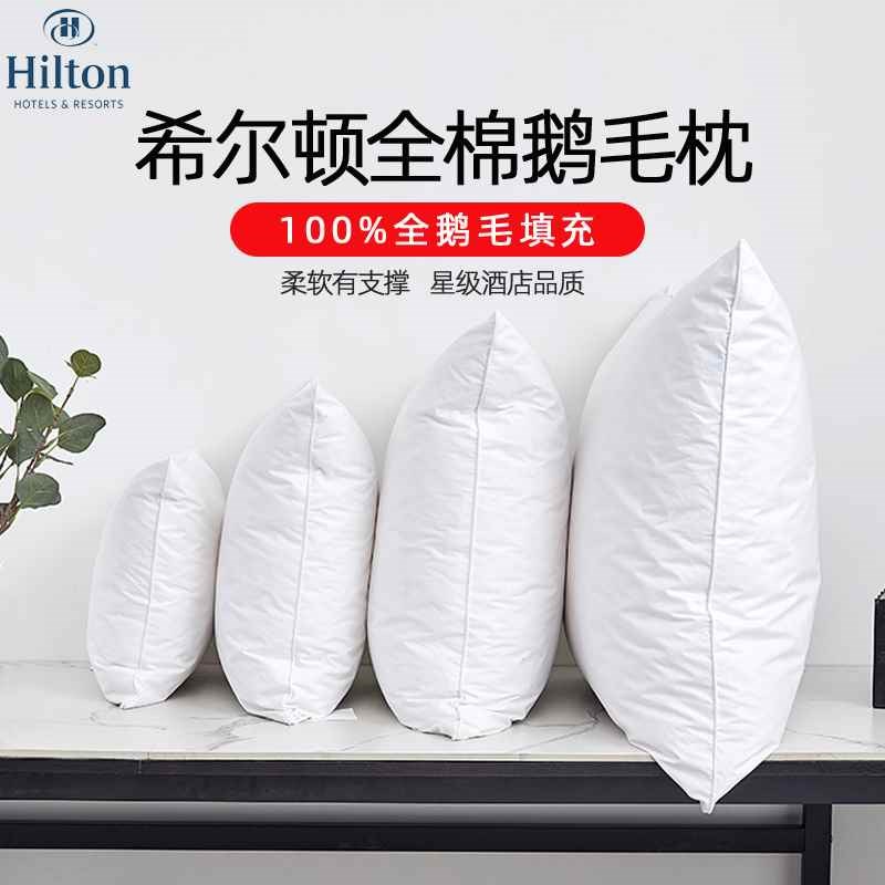 【折扣价】鹅毛羽绒抱枕芯内胆 方形羽毛靠枕芯酒店沙发腰靠背靠