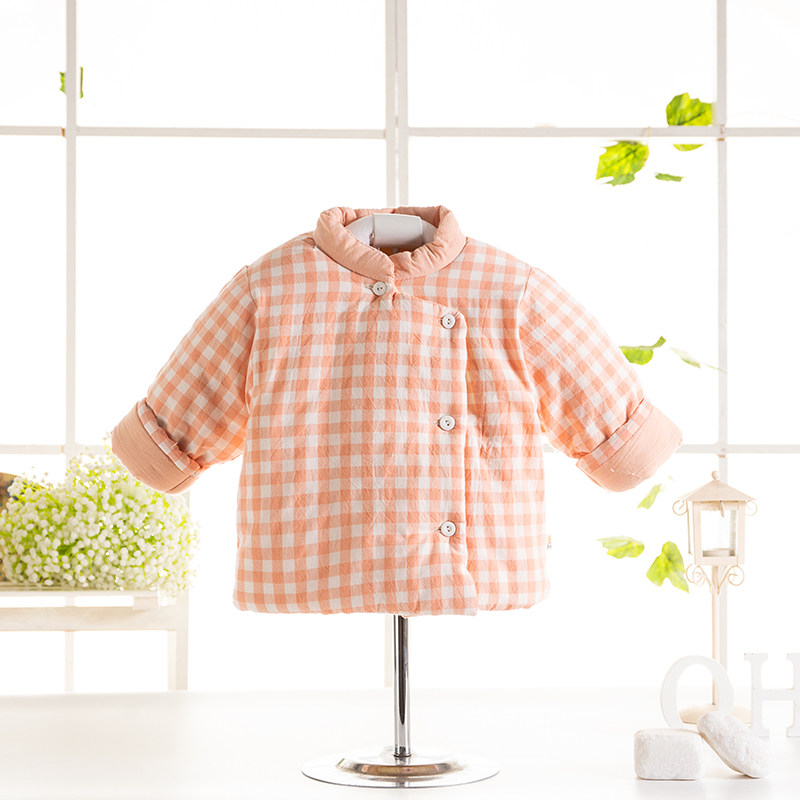 宝宝手工棉衣两件套婴儿棉花内胆棉袄棉裤套装花棉衣棉袄棉裤