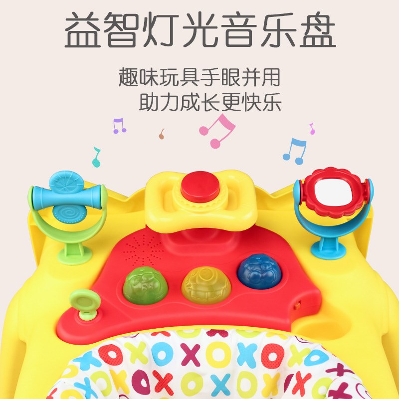 新款宝宝手推大象婴儿学步车多功能6到18个月防侧翻防撞防o型腿