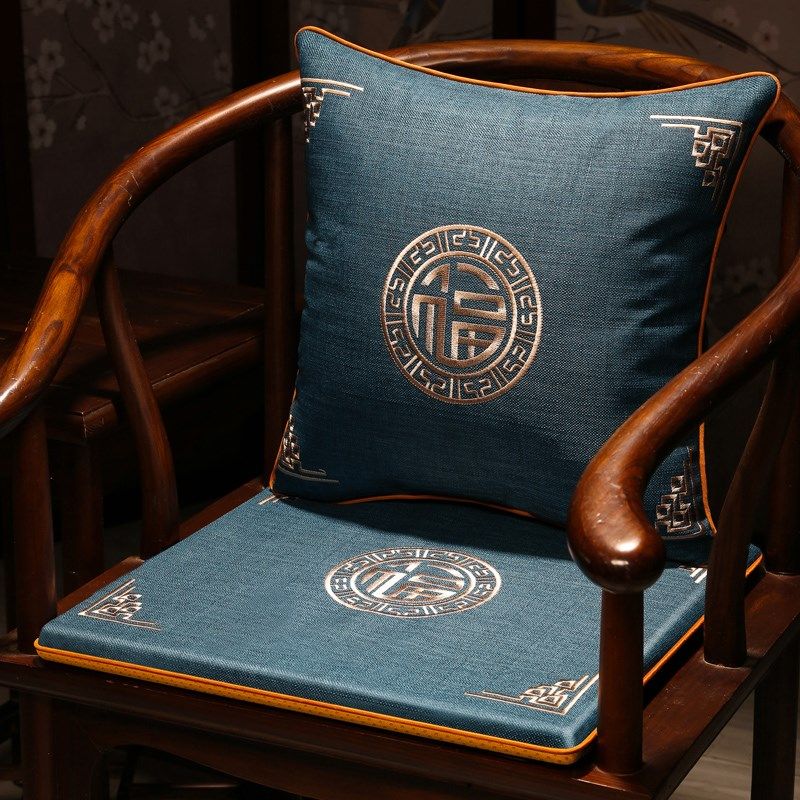 中式沙发椅子坐垫红木实木家具凳子垫子餐椅太师椅茶椅垫圈椅座垫