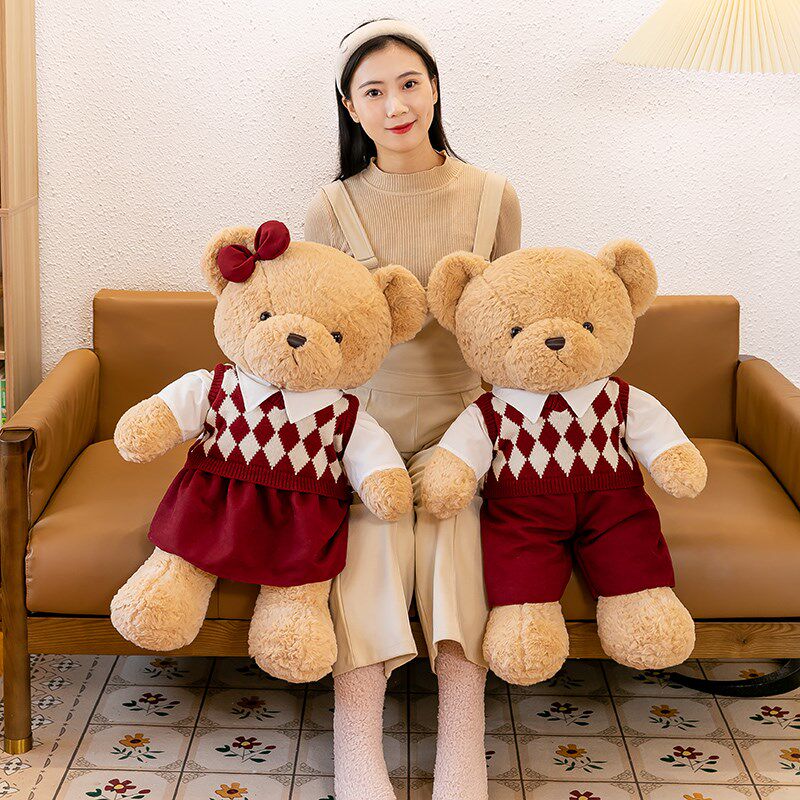 压床布娃娃一对结婚礼物新婚床上A公仔婚庆摆件婚房喜娃抱枕布置