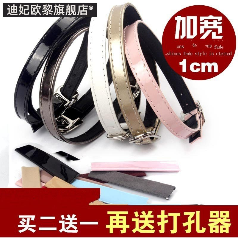 带女绕脚脖子扁防掉鞋带高跟y单鞋袢带后跟不一字扣束皮鞋跟脚跟