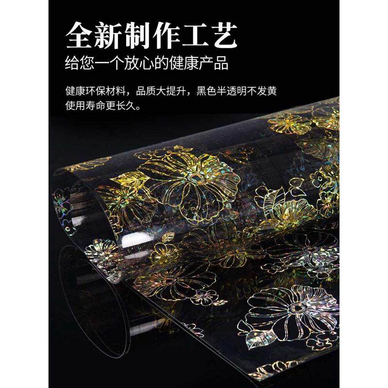 磨砂花纹透明软胶塑料玻璃桌垫写字书桌垫防水电视台面胶垫桌布