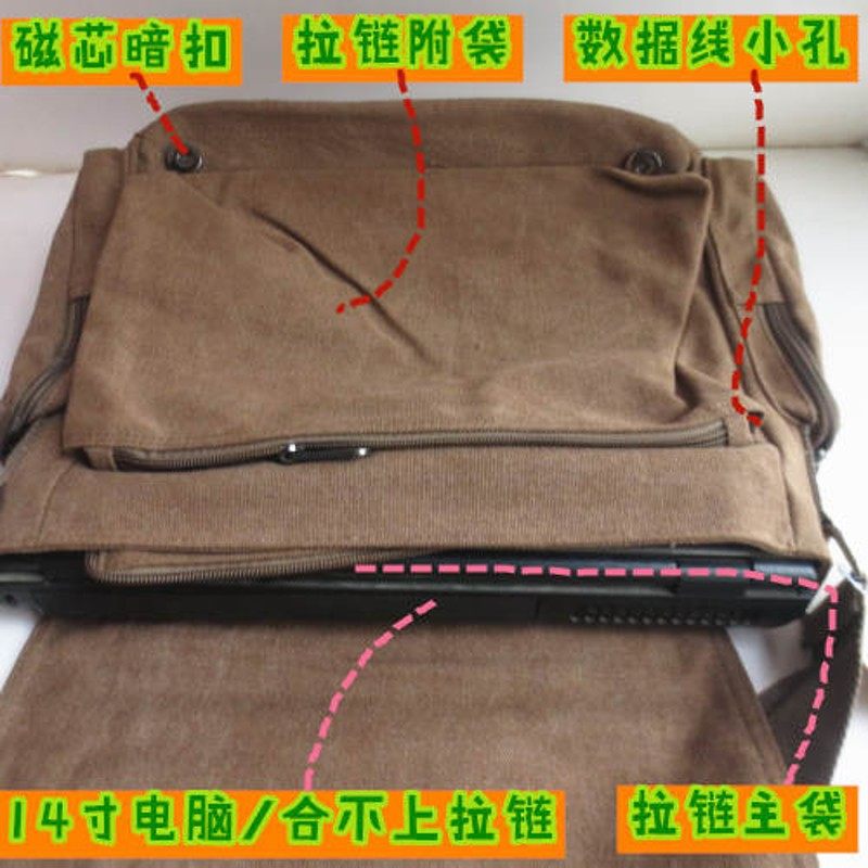 工具包挎包帆布工地包包r男式单肩包斜挎邮差包单肩书包男多口袋