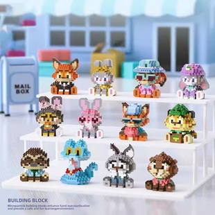 疯狂动物城2周边积木玩具儿童礼物男女孩生日礼物盲盒网红爆款