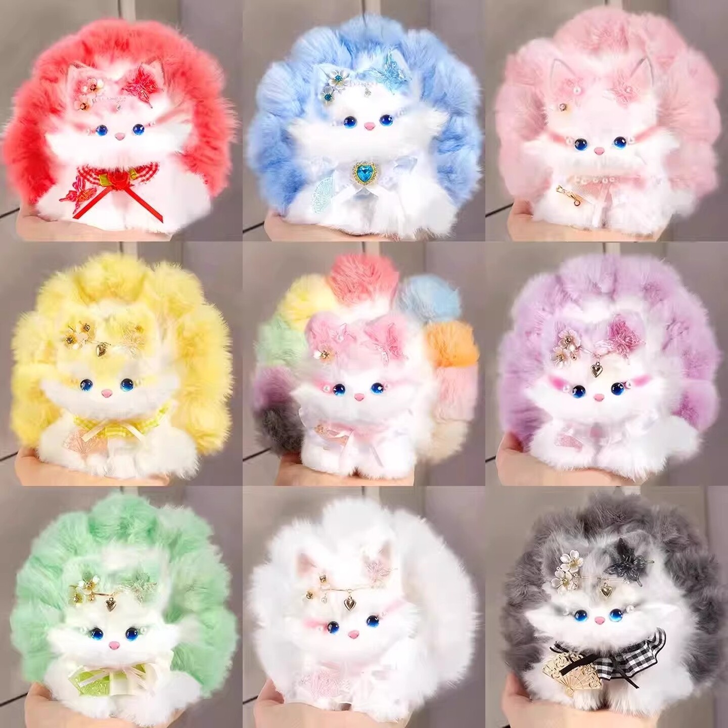 纯手工扭扭棒九尾狐diy材料包3-6益智可爱毛绒女孩儿童玩具送礼