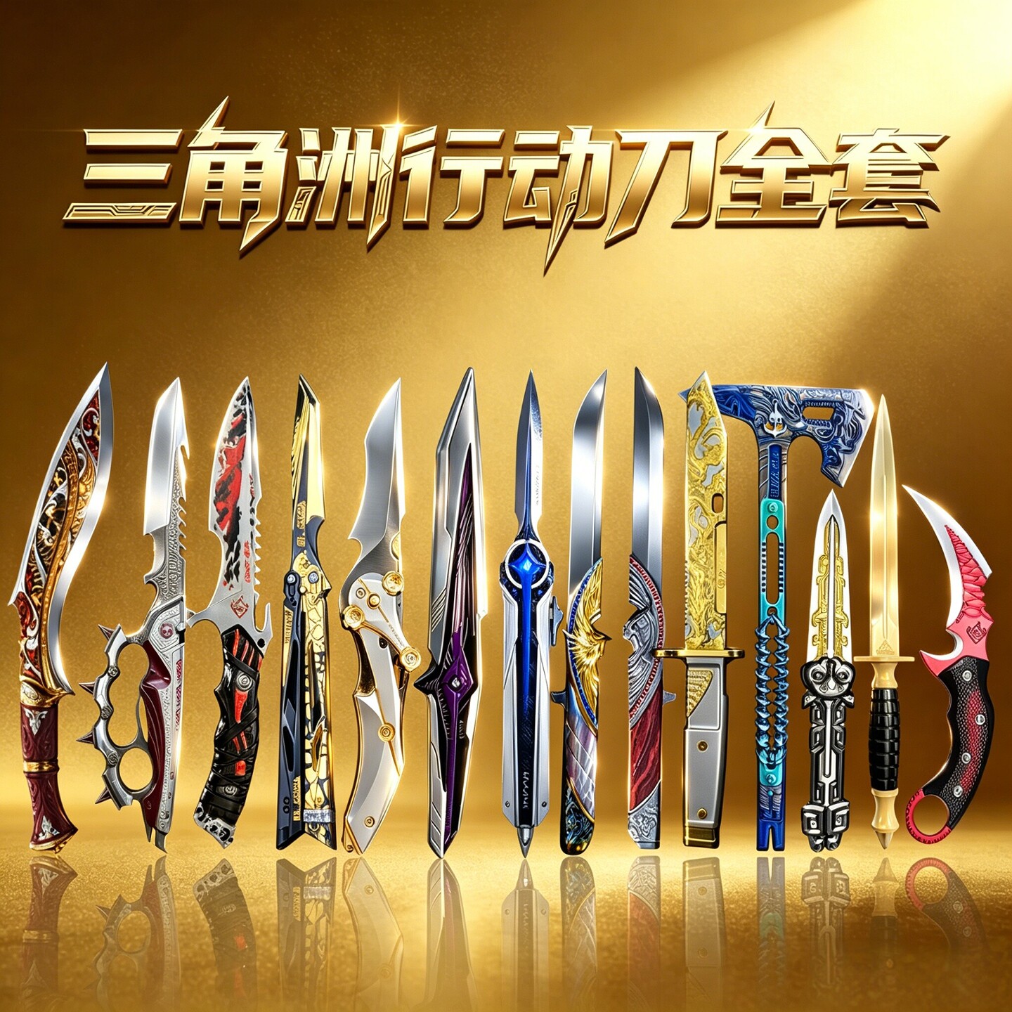 【官方正品】三角洲刀皮模型玩具图片