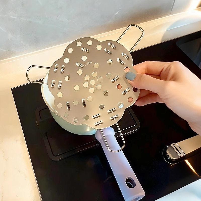 304不锈钢蒸架加厚可折叠伸缩隔水炖蒸菜馒头鸡蛋支架电饭煲蒸格