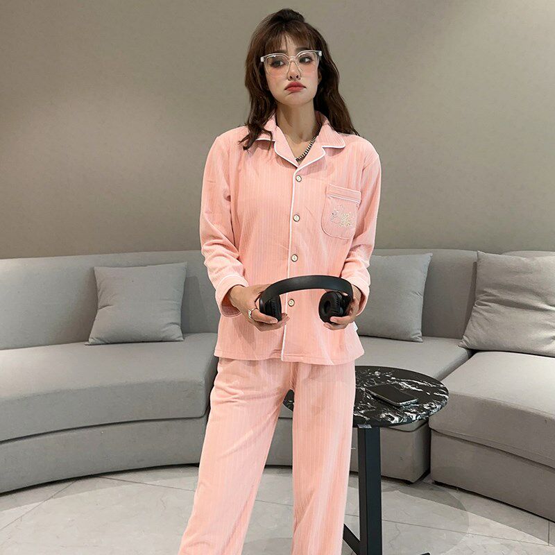 秋冬德绒150cm矮小个子女睡衣珊瑚绒薄款145矮个子家居服套装冬季