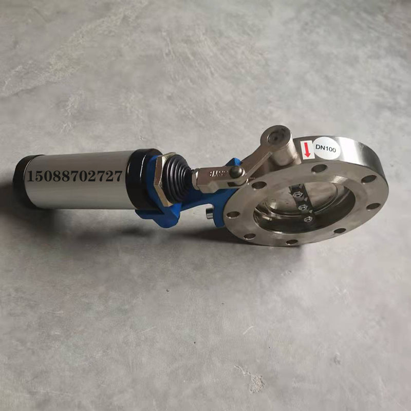 阀门东山苯板机械泡塑配件 对夹式高真空蝶阀 气动蝶阀DN200 包邮