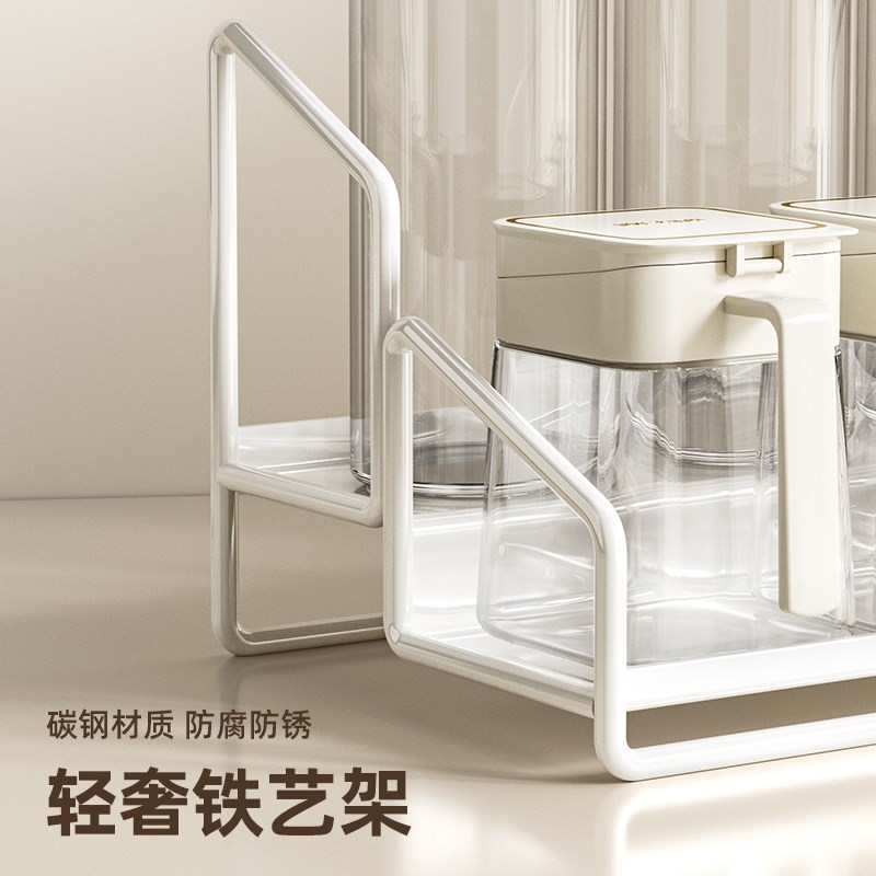 物鸣厨房玻璃调料盒调料罐子调味瓶调料组合套装盐罐密封调料瓶