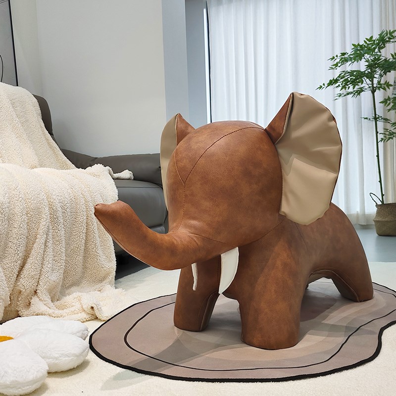 象造型动物换鞋凳客厅创意系列摆件凳子可爱轻奢卡通公仔网红坐凳