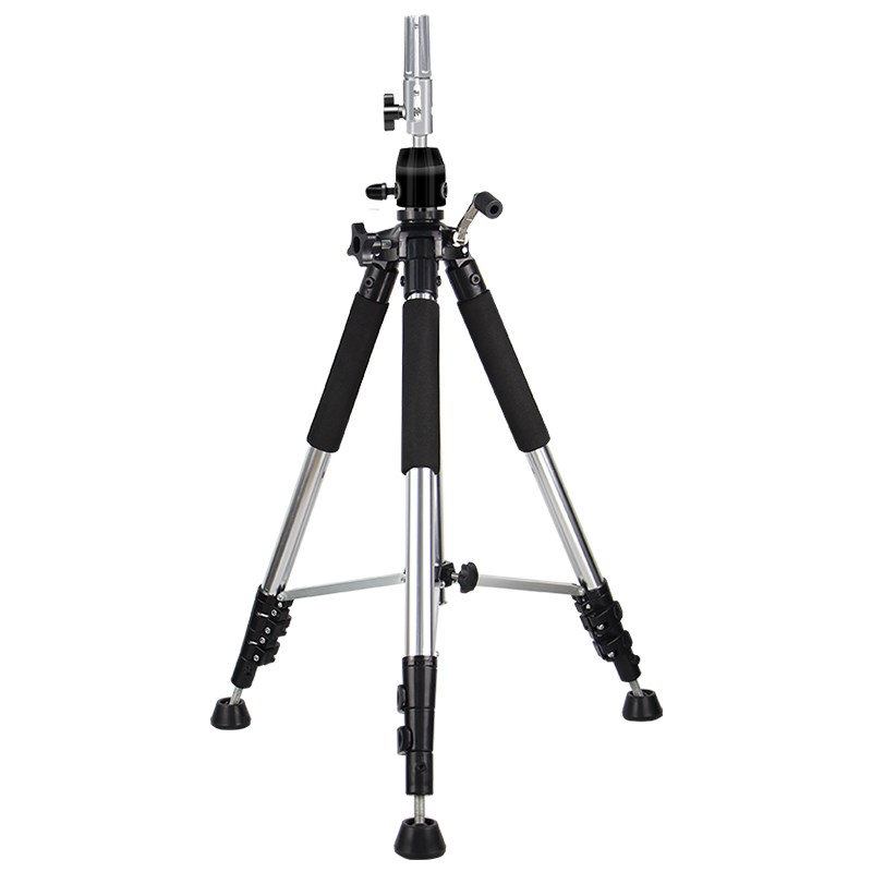 美发头模支架假人头剪发落地三脚架公仔头假发专用模特头模三角架