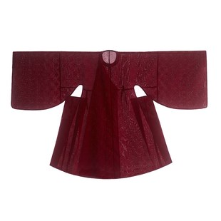 惜物国风 平摆圆领袍 明制传统汉服花罗工字曲水底四合云纹男女款