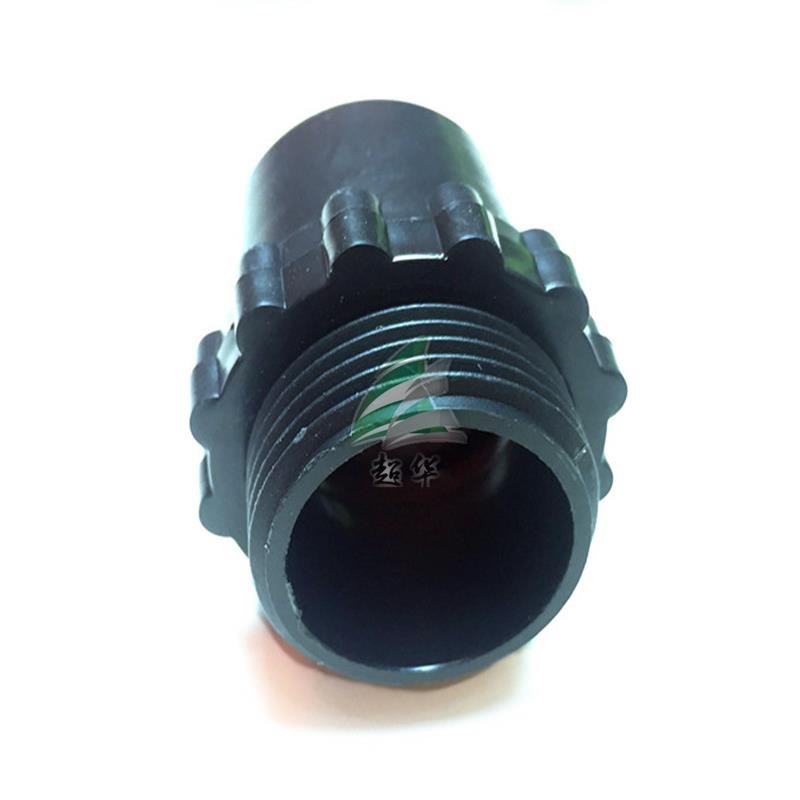 包塑金属软管接头蛇皮管穿线管直通塑料黑接头快速直插式尼龙接头