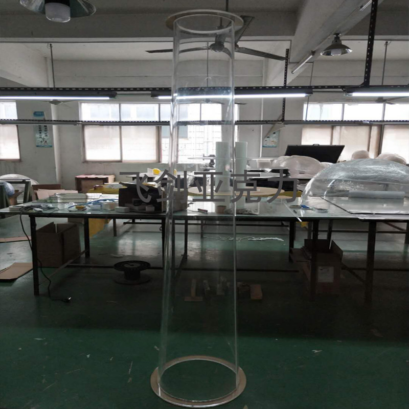 高透明亚克力有机玻璃管定制加工热弯切割封底实U验制品厂家定制