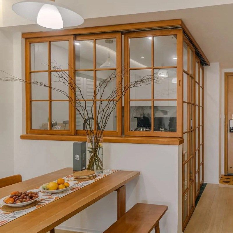 实木窗定制咖啡店奶茶店烘焙店室内隔断装饰格条平开窗无轨推拉窗,全屋定制,铝包木窗,淘宝优惠券,粉丝福利购,淘宝优惠卷