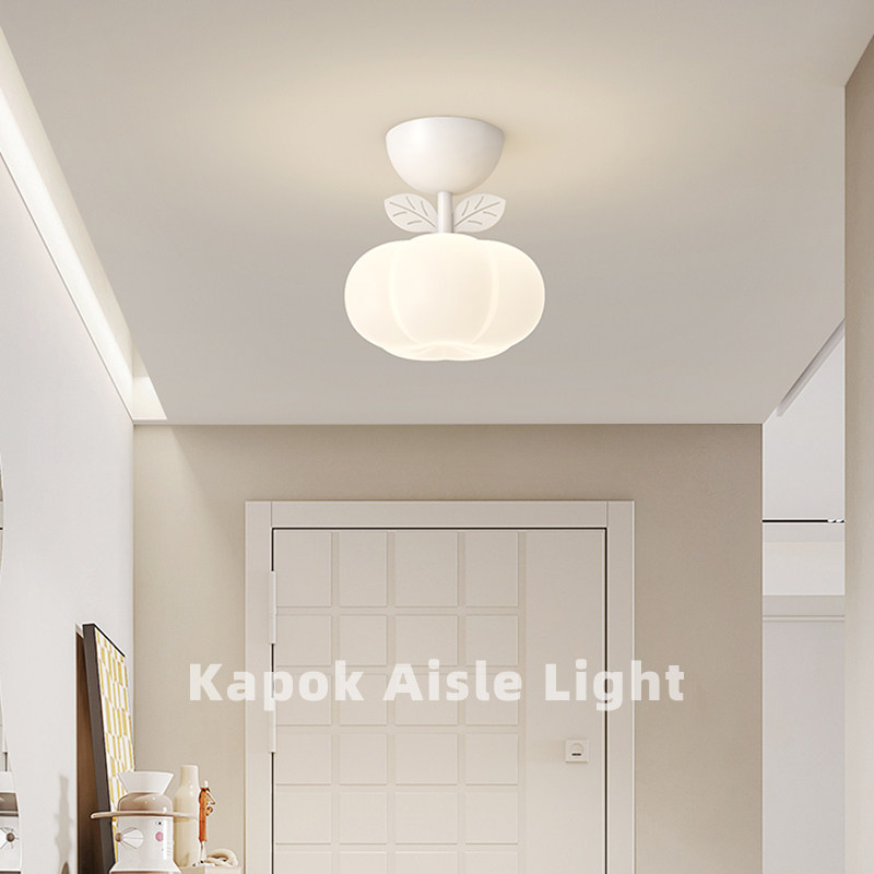 过道灯简约奶油风2l024年新款阳台楼梯吸顶灯玄关入户门厅衣帽间