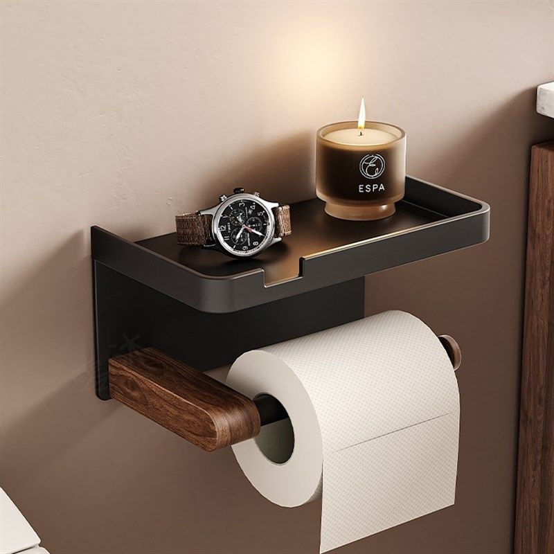 胡桃木卫生间纸巾盒免打孔浴室洗手间洗脸巾收纳厕所抽卷纸置物架,家庭/个人清洁工具,卷纸器/纸巾架,淘宝优惠券,粉丝福利购,淘宝优惠卷