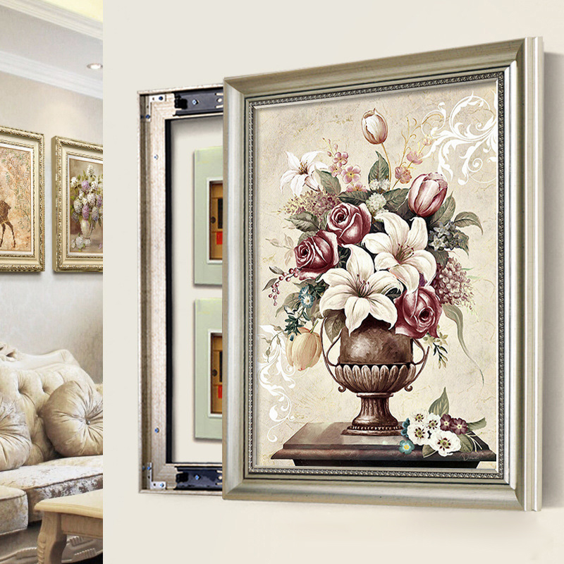 装饰电表箱装饰画横长款竖款现代简约配电箱遮挡免打孔欧式美式