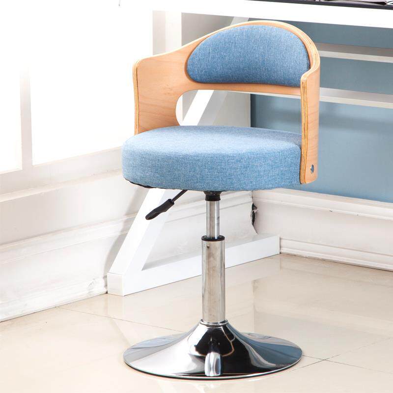 实木欧式家用电脑椅小巧型学生儿童书桌椅现代简约升降转椅座椅