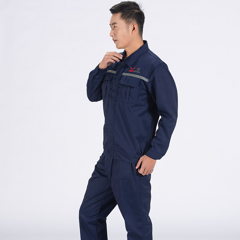 春秋五菱宝骏工作服男长袖套装汽车售后维修4s店工装定制厂服