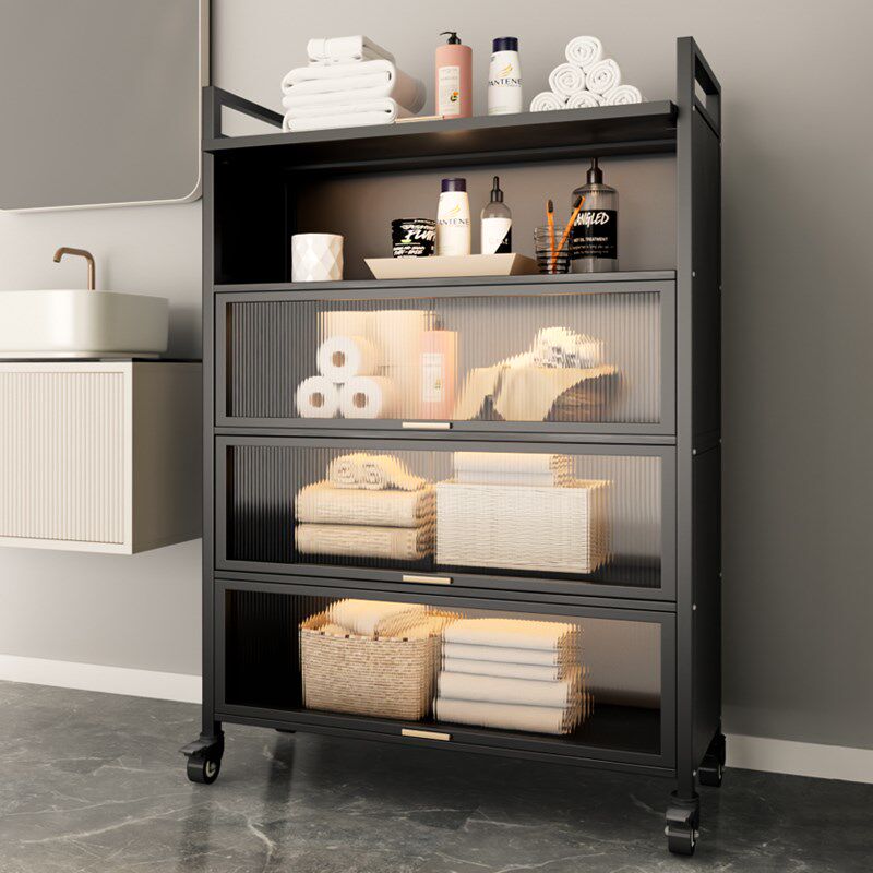 浴室置物架洗漱间夹缝物品收纳柜落地洗手间卫生间多功能储物柜子