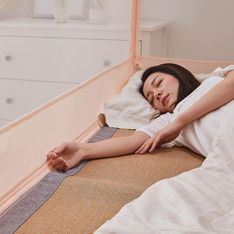 蒙古包蚊帐防摔儿童家用宝宝1.5米1.8m床棉底加厚加密婴儿床围栏