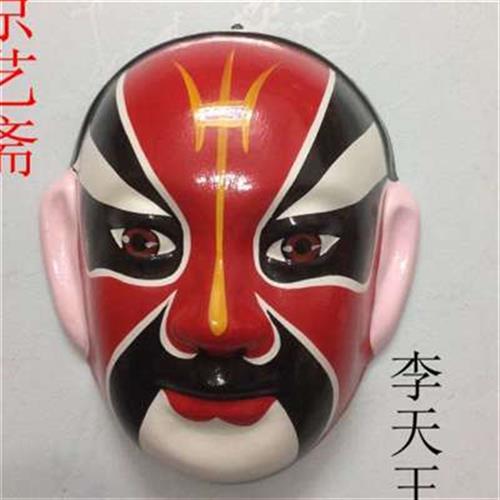 京剧脸谱装饰g挂饰五路财神面具摆件 四川火锅店装饰饭店酒店