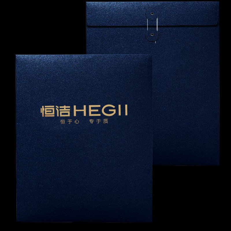 文件袋定制印刷logo烫金l工艺文件袋档案袋定制甄品金融保险文件