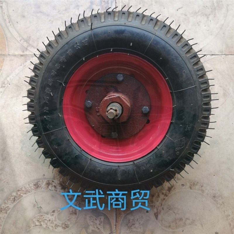 手扶拖拉机尾轮400s8旋耕机配件后尾轮打死轮转向轮脚轮