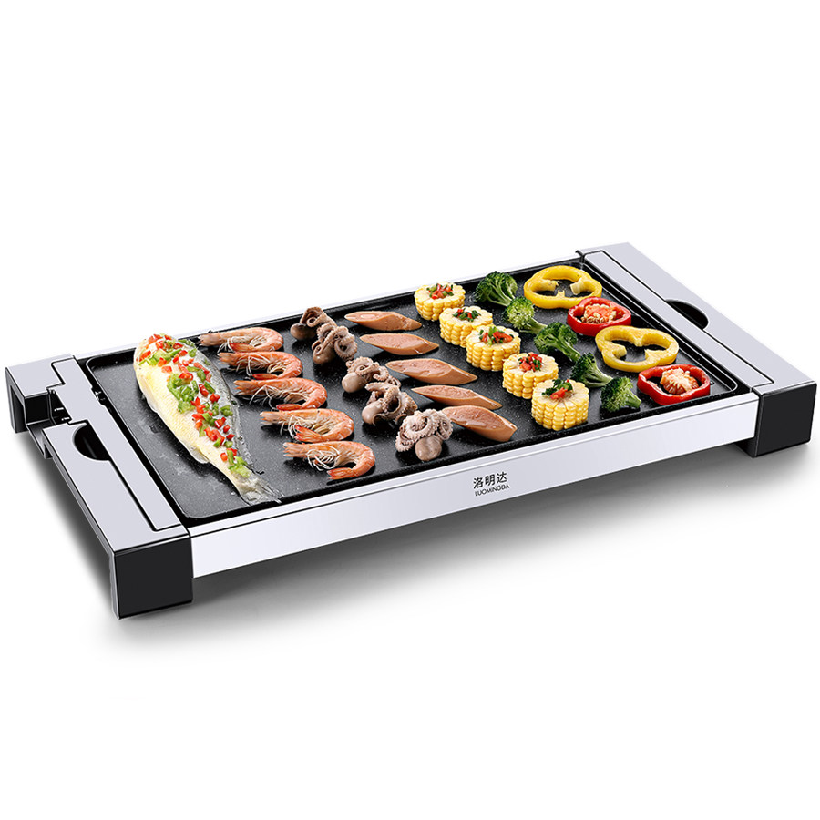。 烤肉盘电烤盘家用烧烤炉无烟不粘韩式室内铁板烧盘电烤炉锅烤