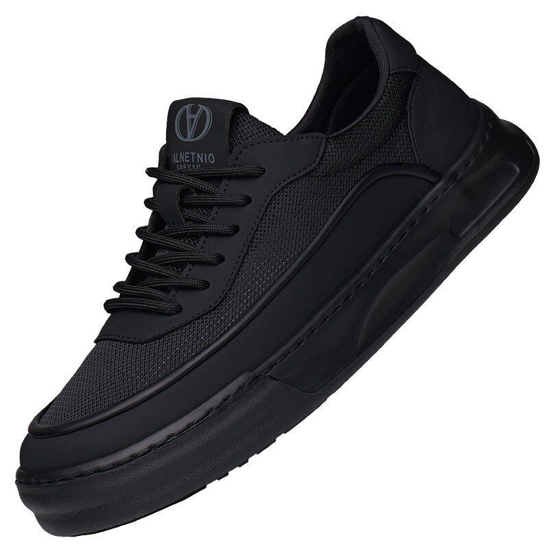 布鞋男款夏季透气防臭镂空网面懒人鞋休闲薄款软底轻便男士板鞋潮