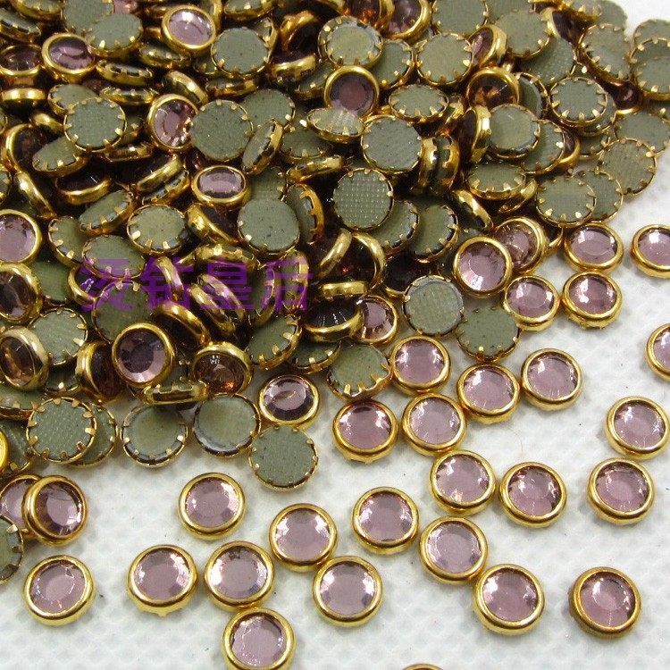 手工专用国A浅紫包边烫钻/烫图/包边钻/DIY鞋饰/DIY服饰