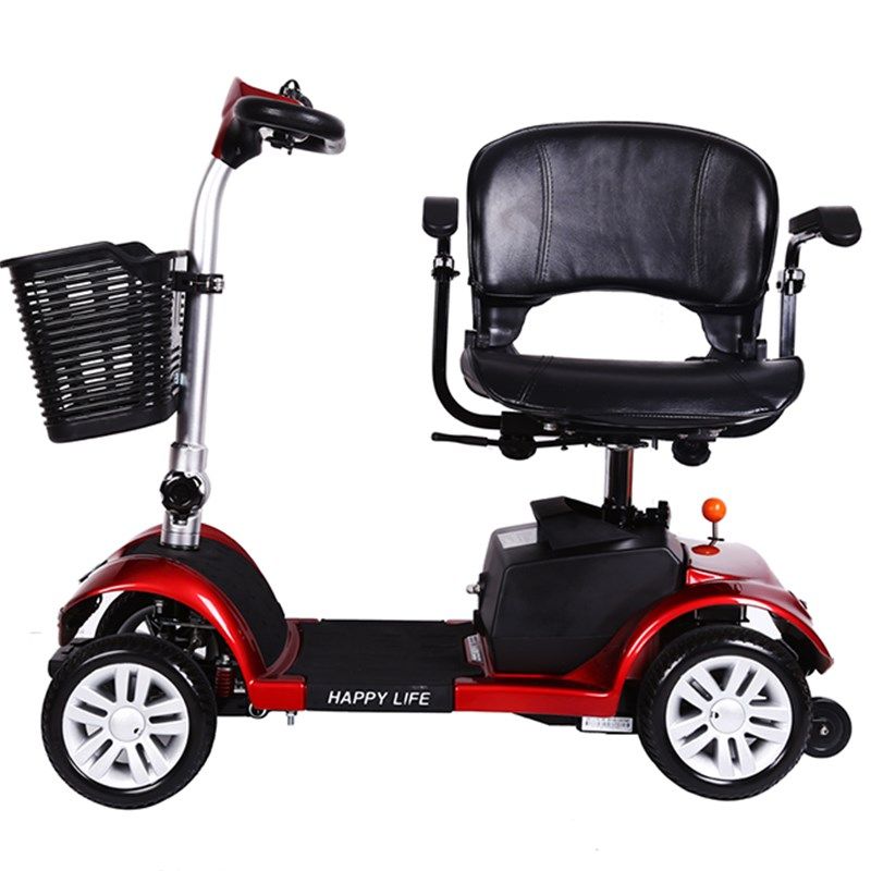 福美F6老年人四轮电动代步车锂电池F残疾人助力车带减震轻便可折