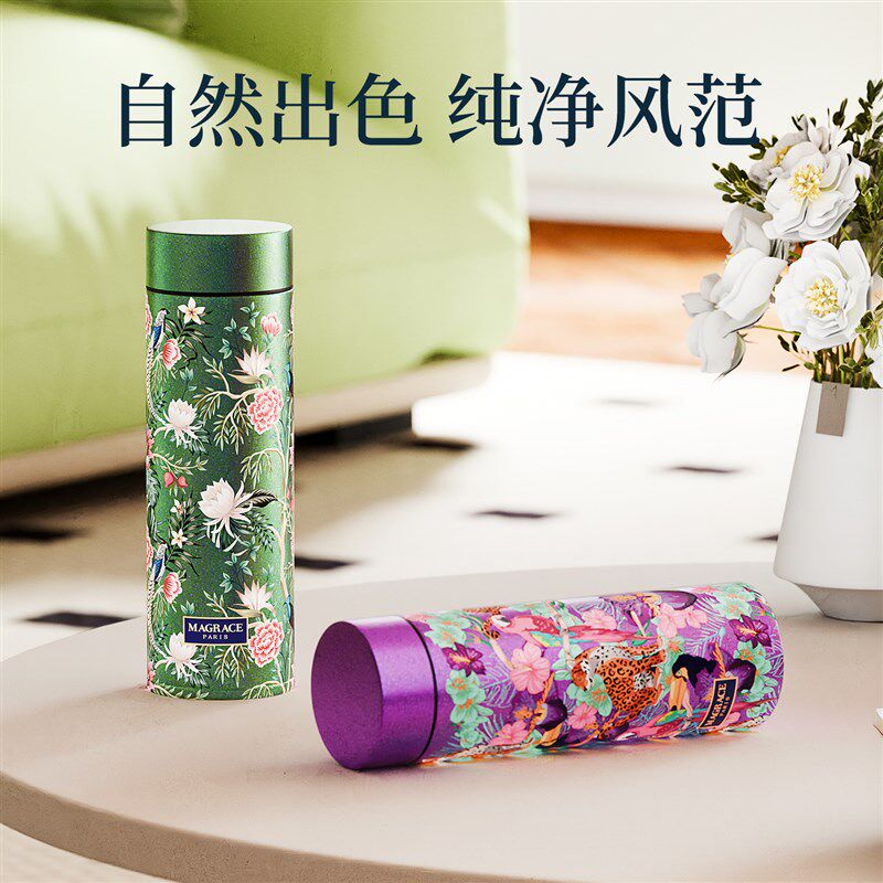 法国马芮诗纯钛保温杯茶水分w离水杯健康焖泡茶杯领导长辈节日礼