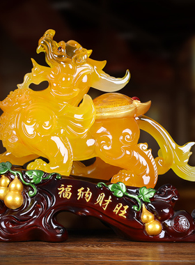 纳福貔貅公母一对摆件店铺开业朋友搬家乔迁新居礼物