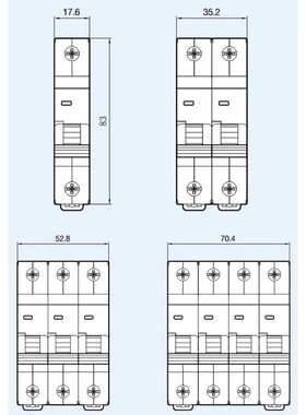 LS小型断路器空气开关LA63N/1P2P3P/1A6A10A20A32A40A63A/BK63N