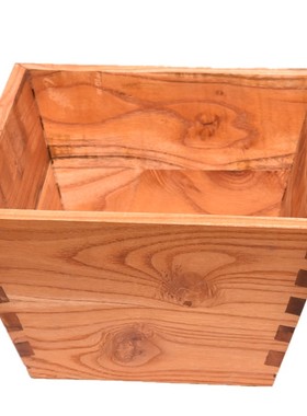 升 斗 实木升 米斗升传统燕尾榫卯结婚升招财斗升迁 满月摆件开业