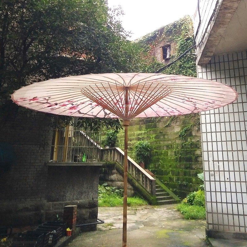 油纸伞防雨防晒复古实用户外特大庭院露天野立海滩伞【花鸟自然】,家居饰品,工艺伞,淘宝优惠券,粉丝福利购,淘宝优惠卷