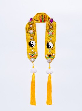 道家龙冠凤冠霞帔神像披风披肩太极八卦霞披头饰挂饰堂口装饰品