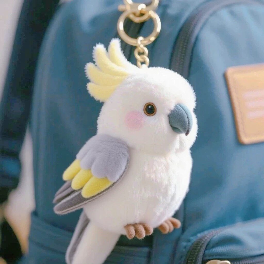 Xiaohongshu Style Bird Plush Charm – Your Next Must-Have Accessory! - Product image 5